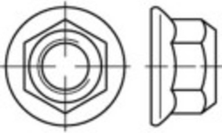 Produktbild Toolcraft Sicherungsmuttern M8 DIN 1664 (M8)