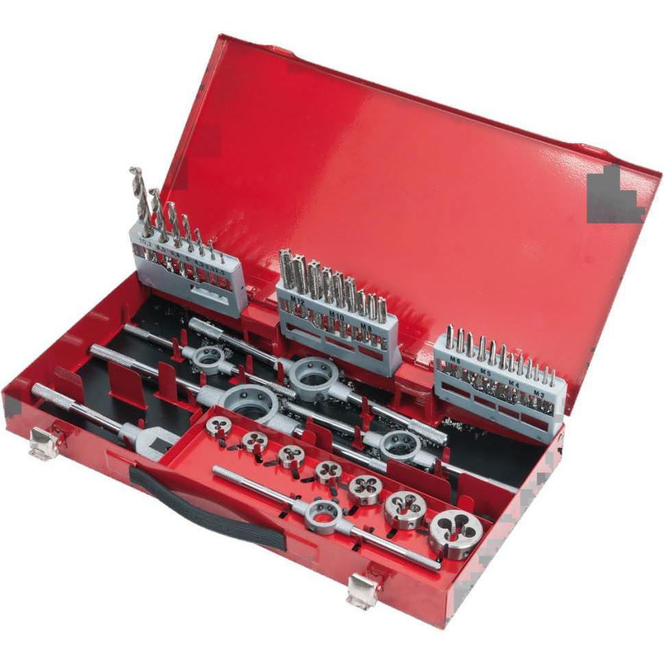 Thumbnail - KS Tools, Gewindeschneider + Gewindebohrer, HSS Gewindeschneidwerkzeug-Satz. 44-tlg. 331.0644