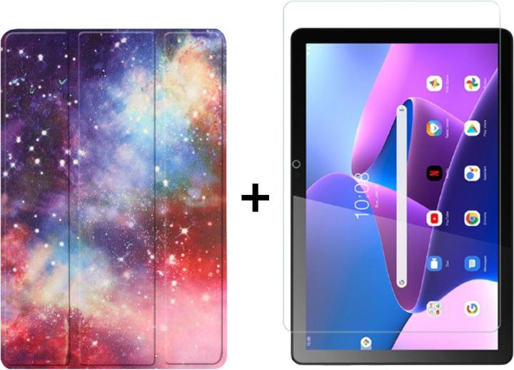 Actual product image Lobwerk 2in1 set for Lenovo Tab M10 3rd generation 2022 TB-328F 10.1 inch tablet with protective cover + (Lenovo Tab M10)