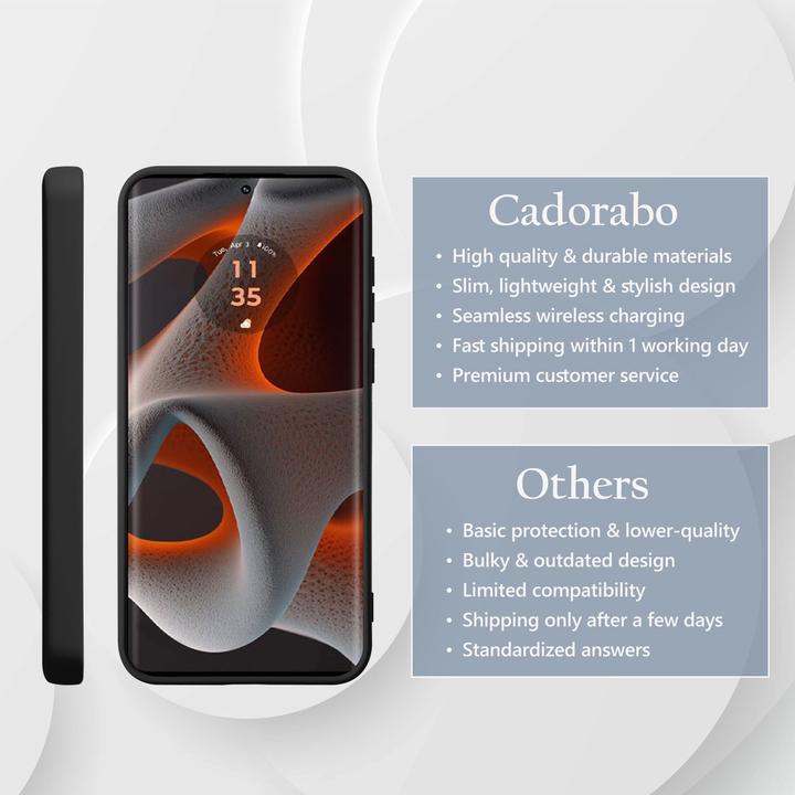 Actual product image Cadorabo Case for Motorola Moto Edge 50 Pro TPU Liquid Silicone Cover (Motorola Edge 50 Pro)