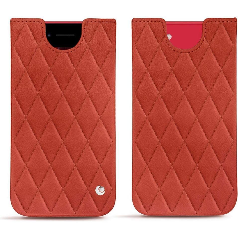 Noreve Lederschutzhülle (Apple iPhone SE (2nd Gen), Apple iPhone SE (3rd Gen)), Smartphone Hülle, Orange