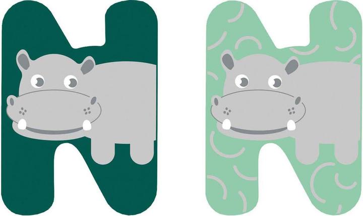 Actual product image small foot Holzbuchstabe Kinderzimmer N