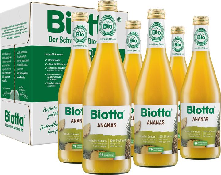 Actual product image Biotta Ananas (6 x 50 cl)