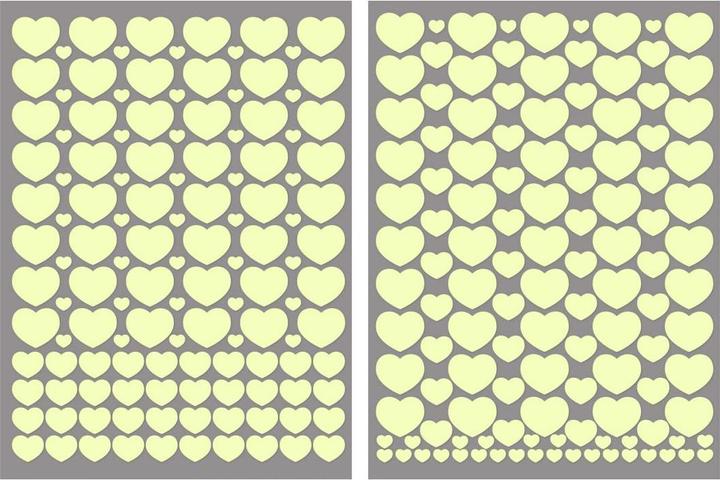 Actual product image Trenddeko Glow sticker heart (21 x 21 cm)