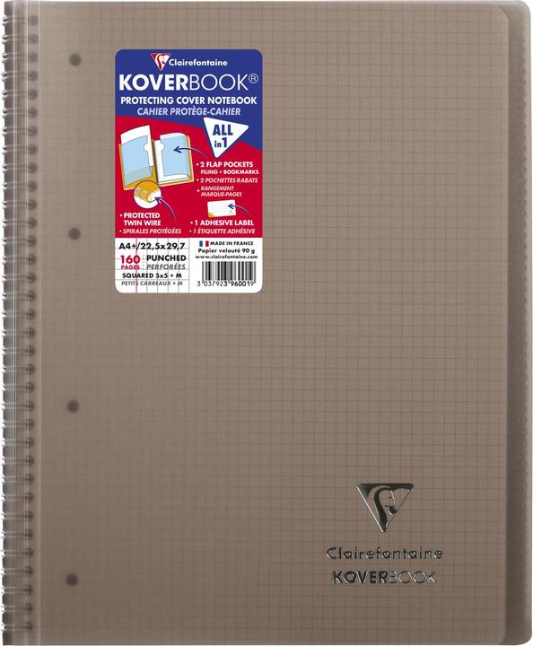 Actual product image Clairefontaine Koverbook (A4+, Checked, Hardcover)