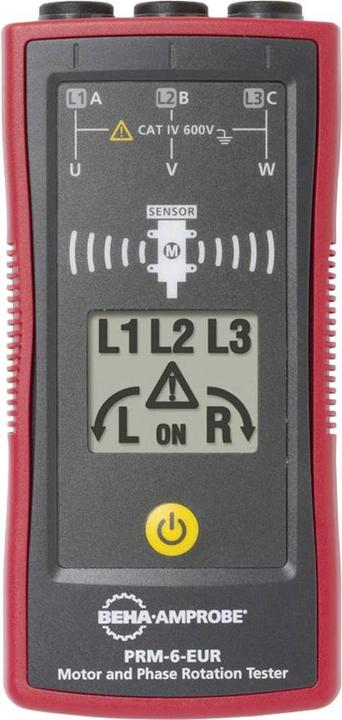 1x Drehfeldrichtungsprüfer PRM-5-EUR 1x Zubehörset Unidreh 1324 bestehend aus 3x Messleitungen 3x Test Tips 1x Krokodilklemmen 1x Bedienungsanleitung 1x Softcase