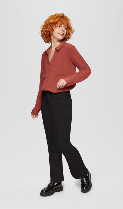 Immagine prodotto s.Oliver Bluse Crêpe-Bluse mit Brusttaschen (44)