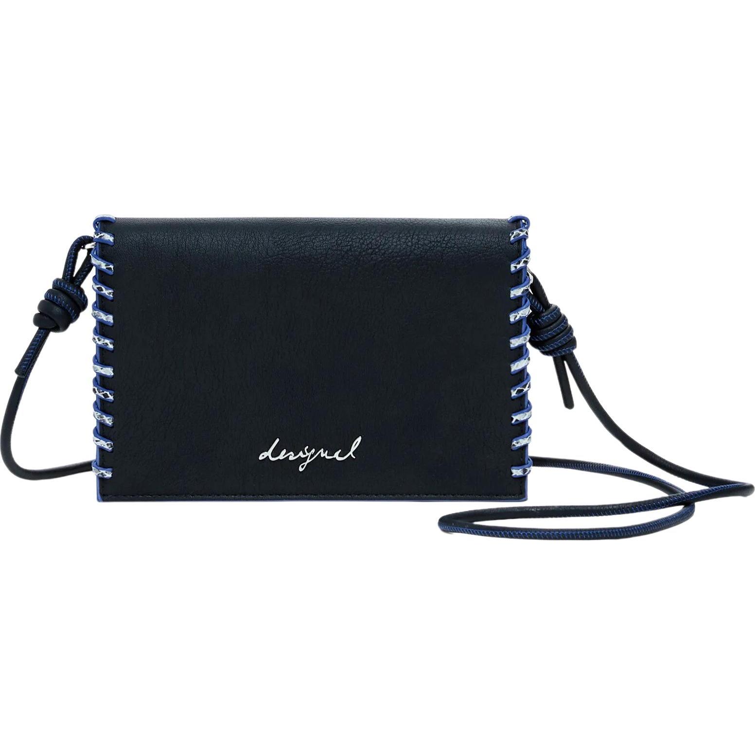 Desigual Donna Nero Donne, Portafoglio, Mone Capsule Tiny Zip Clutch,