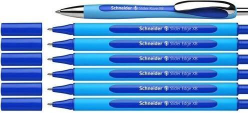 Produktbild Schneider AKTION: Kugelschreiber Slider Edge blau, Schreibfarbe: blau, 6 St. + GRATIS Kuge (Blau, 7x)