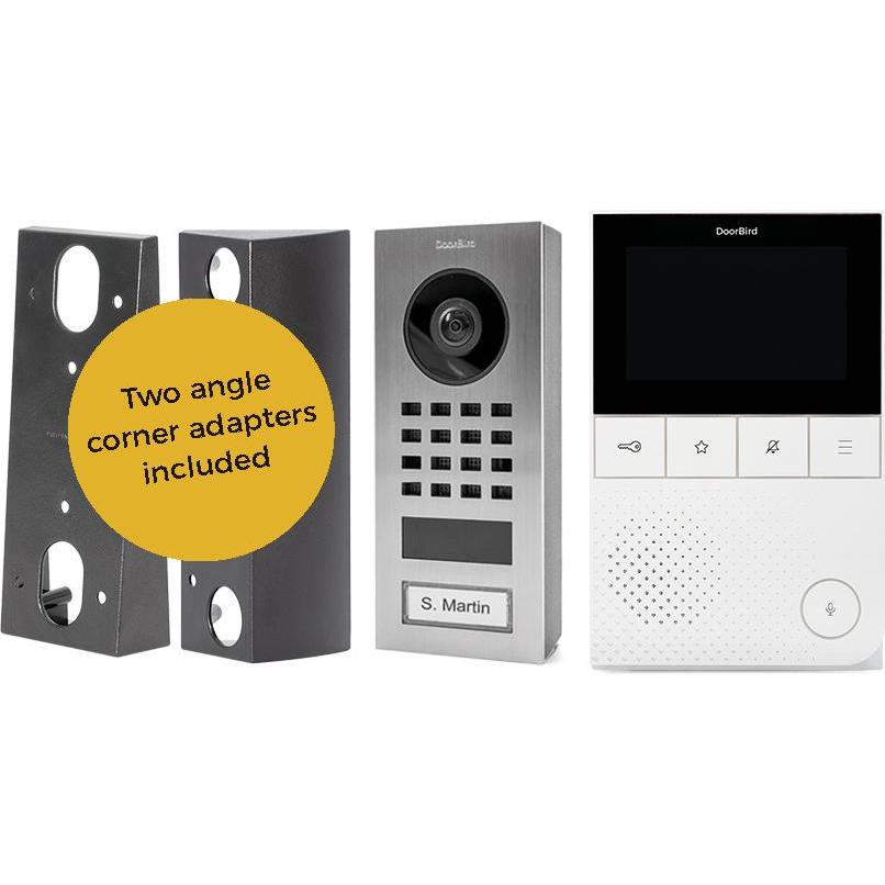 Doorbird, Campanello + Citofono, D11 Home-Set Edelstahl V2A Aufputz inkl. Innenstation (Cablato, WiFi)