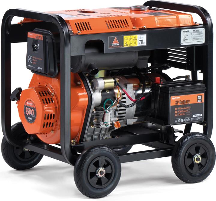 Actual product image Daewoo Power Products Diesel generator (6000 W, 14 l)