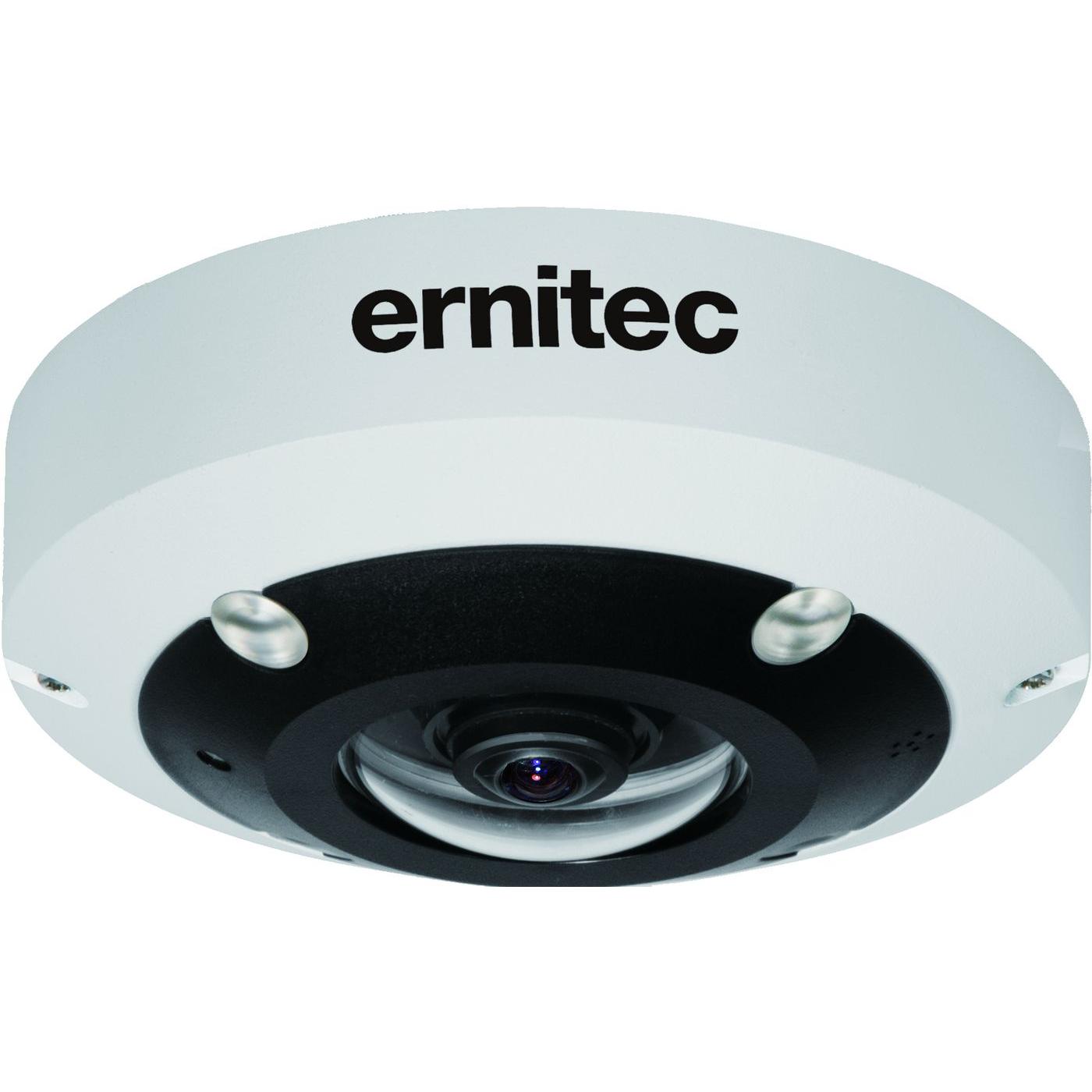 Ernitec 12MP Fisheye IP Camera (4000 x 3000 pixel), Telecamera di rete, Nero, Bianco