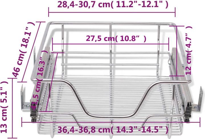 Actual product image vidaXL Aldare (2 x, 37 x 46 x 13 cm)