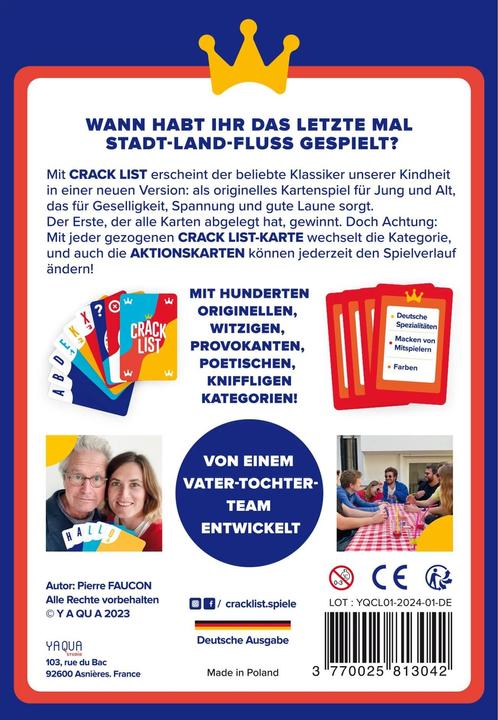 Produktbild Crack List (d) (Deutsch, 2 - 8 Spieler)