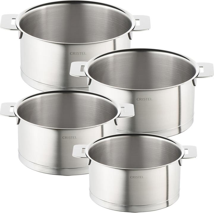 Actual product image Cristel Pot set (18 cm, Pan set + pot set, Stainless steel, Aluminium)