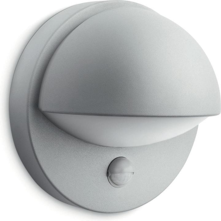 Actual product image Philips myGarden IR ES wall lamp June 42W, gray, motion detector (E27, IP44)