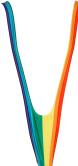 Actual product image Sombo Mankini Rainbow (One size)