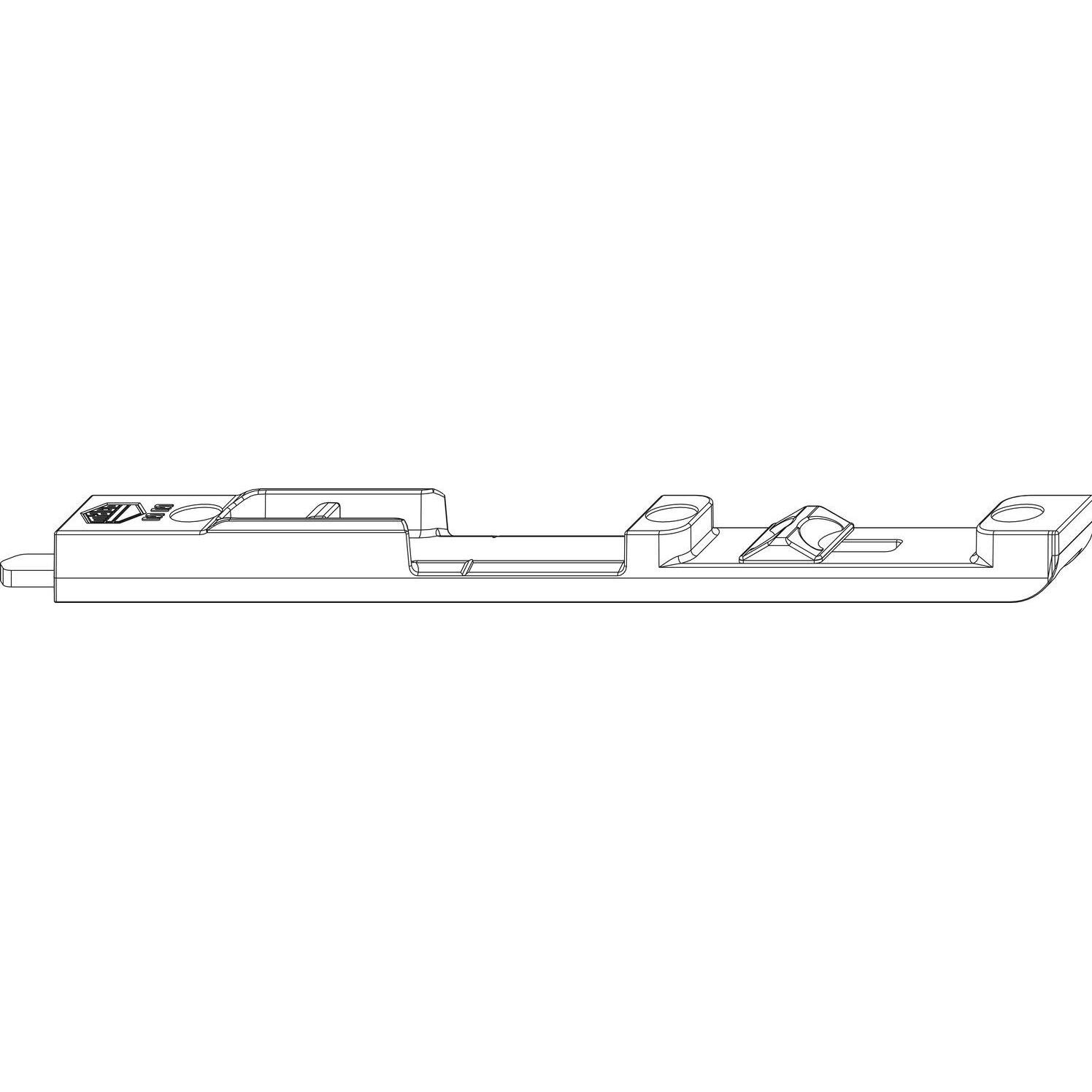 Maco, Türbeschlag + Scharnier, MM Kantriegel oben MM-KS, für 4 mm Falzluft, R8, L=170 mm, silber