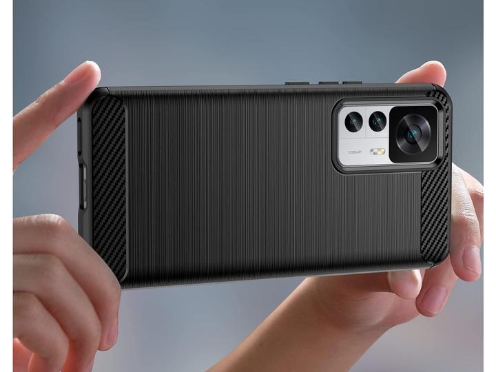 Produktbild Screenguard Xiaomi 12T Hülle Carbon Brushed Soft TPU (Xiaomi 12T)