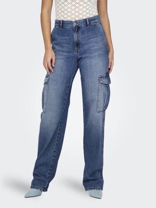 Produktbild Only Gerade geschnitten Hohe Taille Jeans Straight-Fit jeans (W29/L32)