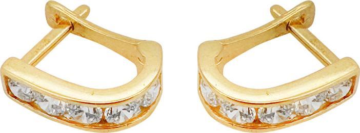 Image du produit JGZ Créoles zirconium (Or 18 carats 750)