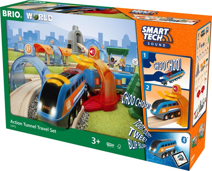 Produktbild Brio Smart Tech Tunnel Reisezug Set