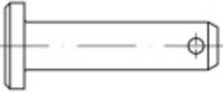 Toolcraft Bolzen (Ø x L) 12 mm x 60 mm S