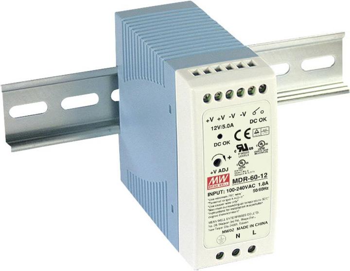 MeanWell Alimentation électrique sur rail DIN (rail DIN)