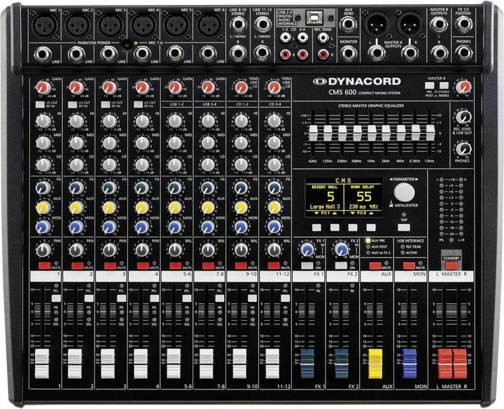 Dynacord Console mixing console CMS 600-3 Number of channels (Studio- and Livemixer)