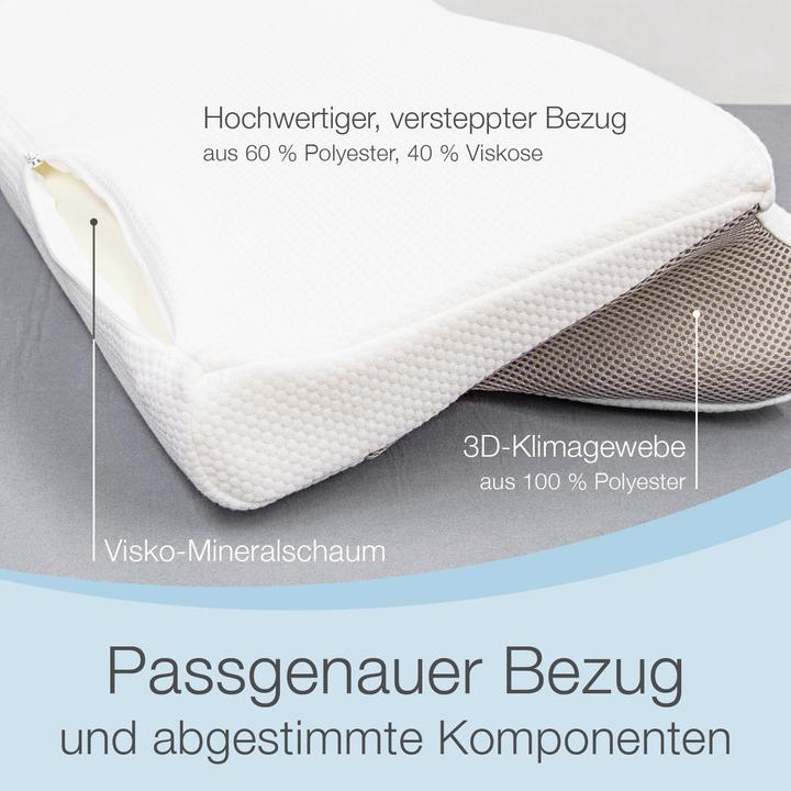 Image du produit Bestschlaf Nackenstützkissen Visco (32 x 13 x 60 cm)