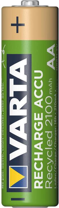 Actual product image Varta Recharge Accu Recycled (4 pcs., AA, 2100 mAh)
