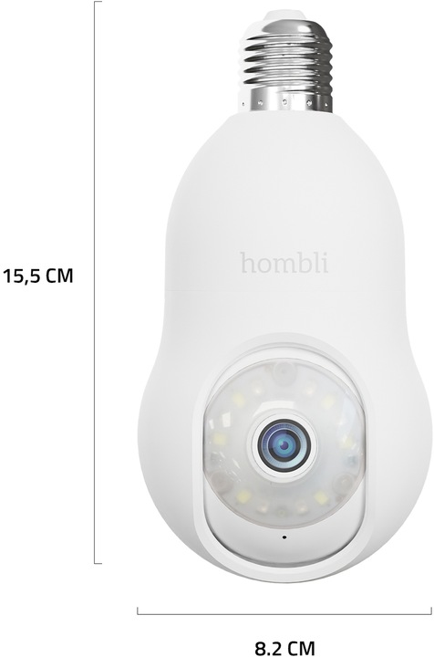 Actual product image Hombli Bulb Cam (2560 x 1440 Pixels)