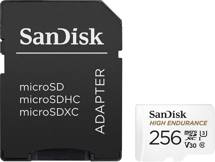 Productafbeelding SanDisk High Endurance (256 GB, microSDXC, U3, UHS-I)
