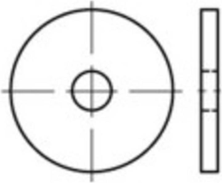 Produktbild Toolcraft Scheiben DIN 1052 80 mm Edelst (10 Stk.)