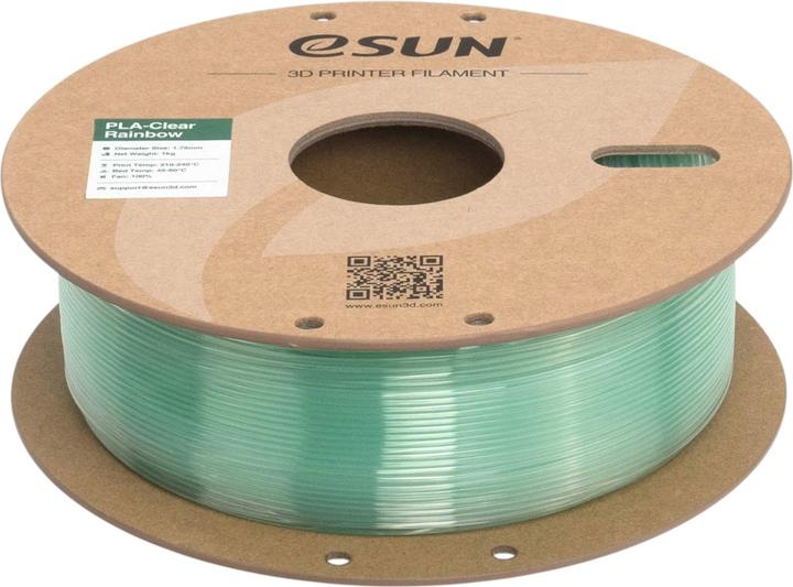 Immagine prodotto eSUN PLA CLEAR 1,75mm CYAN CRYSTAL 1kg (PLA, 1.75 mm, 1000 g, Trasparente)