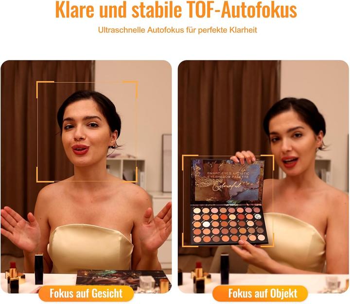 Actual product image Logitubo 4K UHD Webcam 866MAX mit Licht und AI-Mikrofonen (8 Mpx)