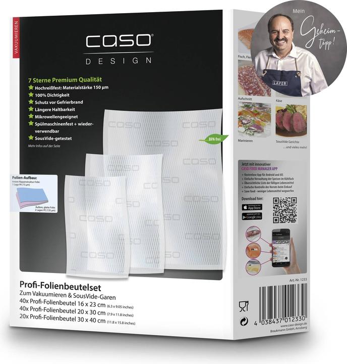 Immagine prodotto Caso Sacchetti di carta stagnola professionali, set di 3 (100 x)