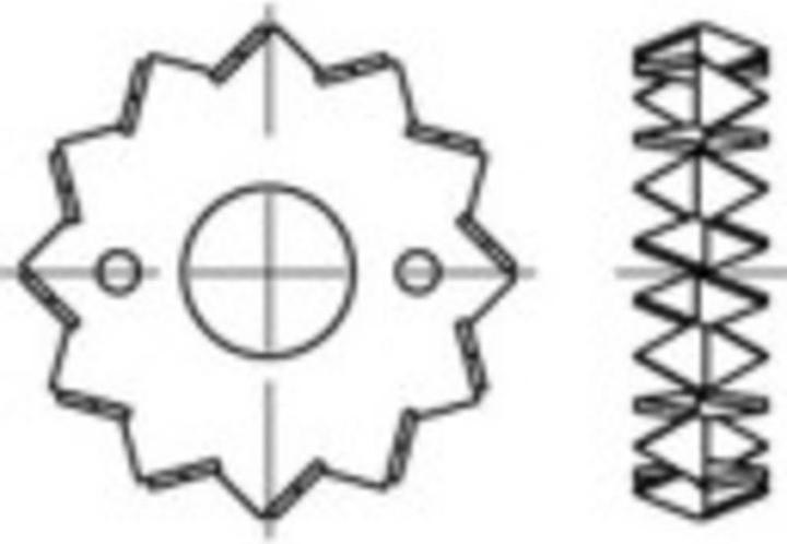 Produktbild Toolcraft Holzverbinder DIN 1052 Stahlbl (200 Stk.)
