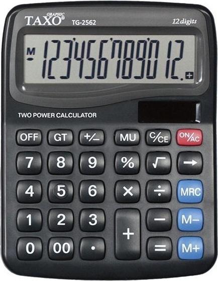 Titanum Taxo-Rechner 12-Position TG-2562 schwarz (Batteries, Solar cells)