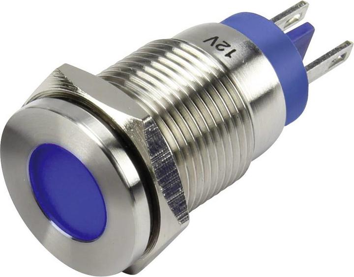 Actual product image Tru Components LED signal lamp blue 12 V/DC