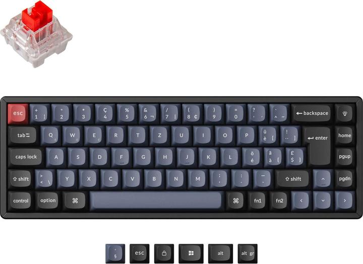 Actual product image Keychron K6 Pro (Swiss, Cable, Wireless)