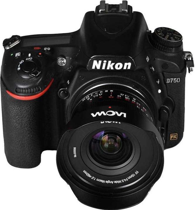 Actual product image Laowa 15mm f/4.5 0.5X Wide Angle Macro (Nikon F, full size)