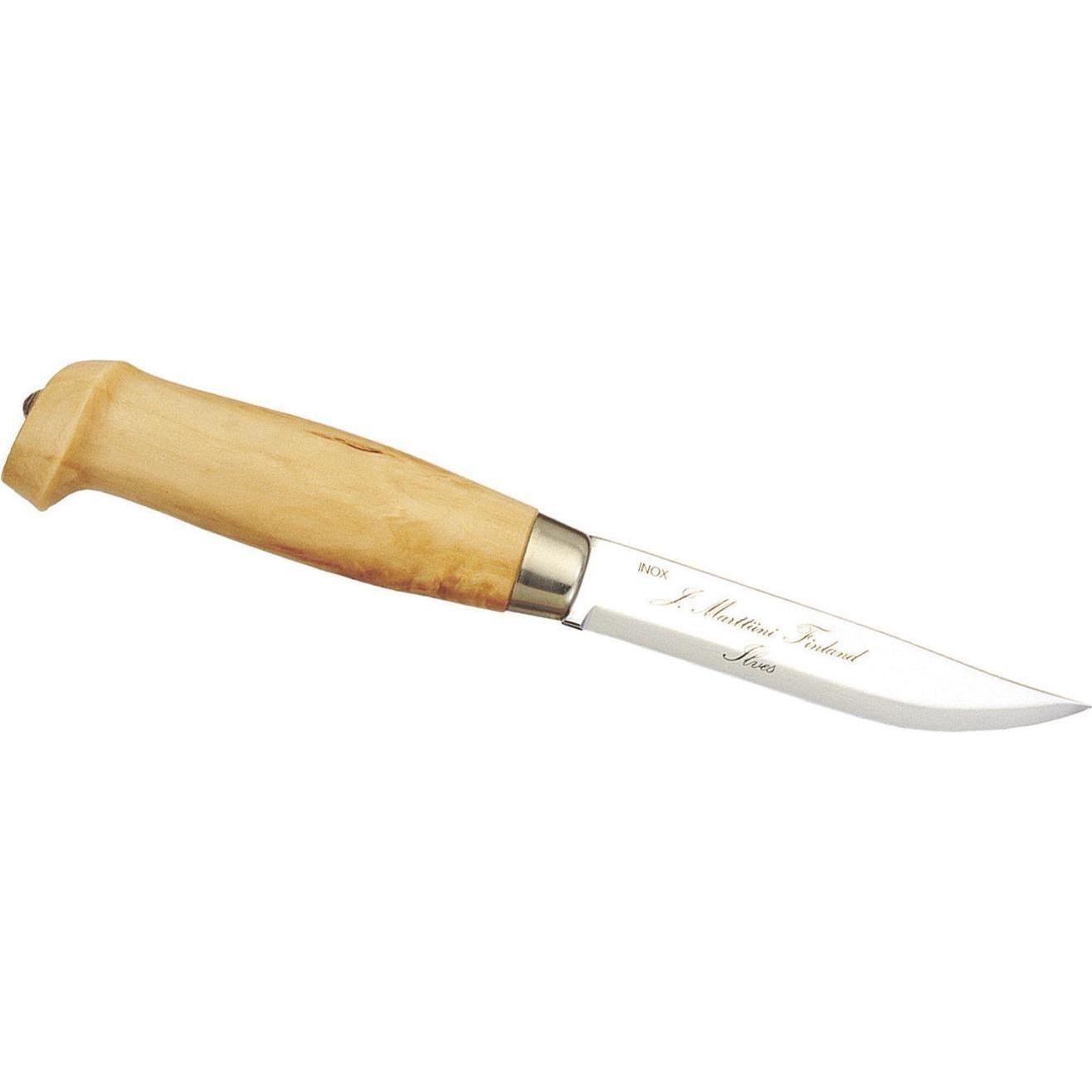 Marttiini, Taschenmesser, Tundra-Messer, rostfrei, Birkenholz, Lederscheide