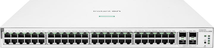 Actual product image HPE Aruba Instant On 1930 PoE 4SFP/SFP+ Switch (48 Ports)
