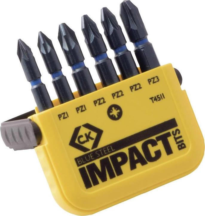 Produktbild C.K Magma Bit-Set 6teilig T4511 Kreuzsch (Kreuz Pozidriv PZ)