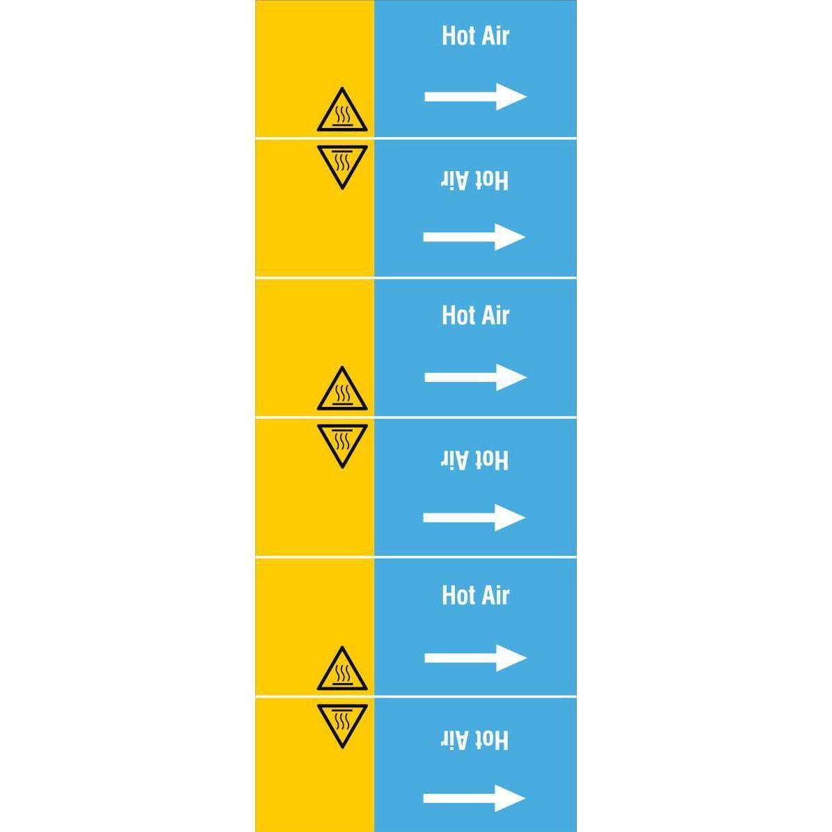 Brady, Etiketten, ISO 20560 Pipe Markers - Air