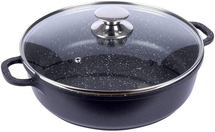 Immagine prodotto Orion GranitBratpfanne mit Glasdeckel28 cm (Padella per friggere, Alluminio, 28 x 14 cm)