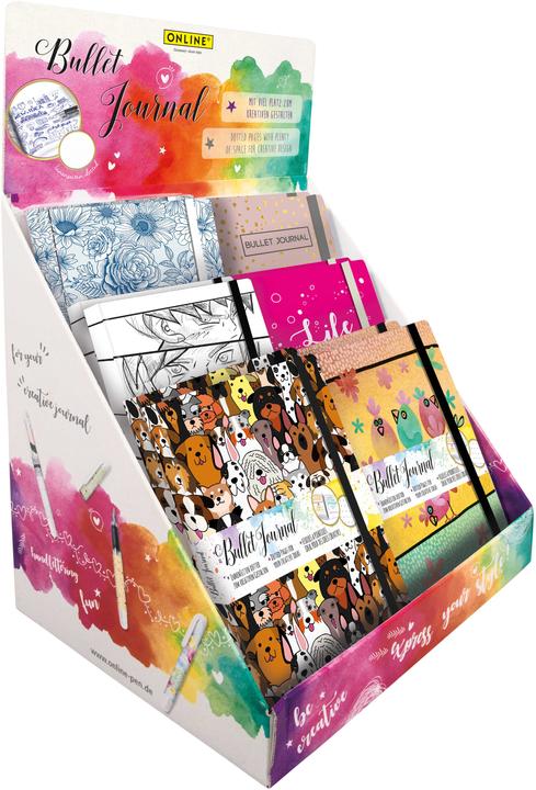 Online Bullet journal notebook, assorted