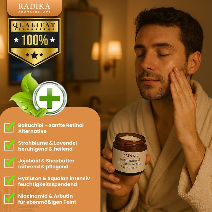 Actual product image Radika Night cream, repairing, 100% pure, BIO, natural, 40 gr (Night cream)