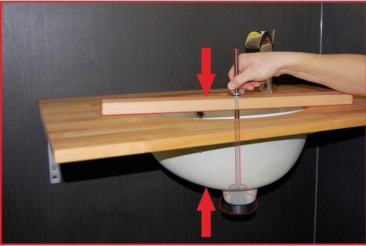 Actual product image KS Tools One-man washbasin assembly kit
